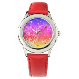 Elektrische Lichtlinien Gradient abstrakt modern. Armbanduhr