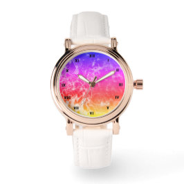 Elektrische Lichtlinien Gradient abstrakt modern. Armbanduhr