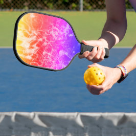Elektrische Lichtlinien Gradient abstrakt modern. Pickleball Schläger