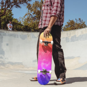Elektrische Lichtlinien Gradient abstrakt. Skateboard