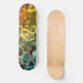 Elektrische Lichtlinien Gradient abstrakt. Skateboard (Vorderseite)