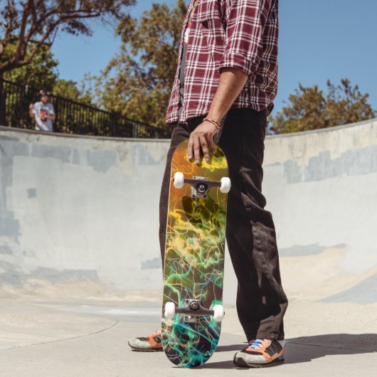 Elektrische Lichtlinien Gradient abstrakt. Skateboard (Außenbereich 2)