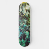 Elektrische Lichtlinien Gradient abstrakt. Skateboard (Vorderseite)