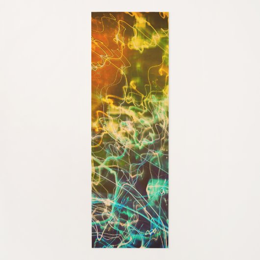 Elektrische Lichtlinien Gradient abstrakt. Yogamatte (Vorderseite)