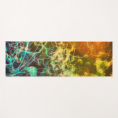 Elektrische Lichtlinien Gradient abstrakt. Yogamatte (Vorderseite (Horizontal))
