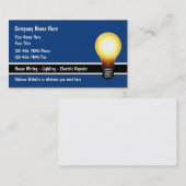 Elektrische Lichttechnik - Moderne Visitenkarten Visitenkarte (Vorne/Hinten)