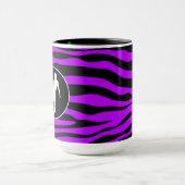 Elektrische lila Zebra-Streifen; Zahl Skaten Tasse (Zentrum)