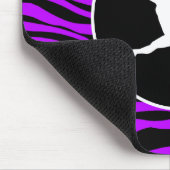 Elektrische Lila Zebrastreifen; Ballett Mousepad (Ecke)