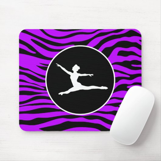 Elektrische Lila Zebrastreifen; Ballett Mousepad (Mit Mouse)
