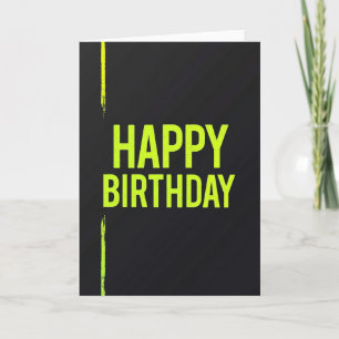 Elektrische Limettengrüßkarte zum Geburtstag Karte