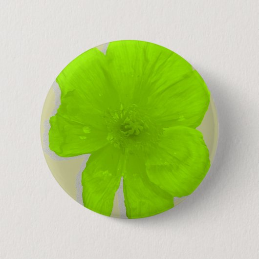 Elektrische Limon-/PopArt-Blume Button (Vorderseite)
