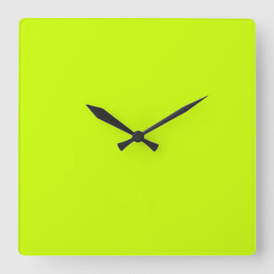 Elektrische Limone grüne Wand-Uhr Quadratische Wanduhr