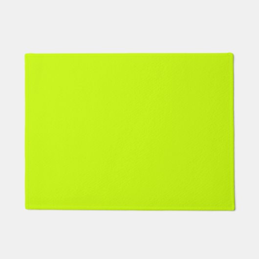 Elektrische Limone Solid-Farbe Fußmatte (Vorderseite)