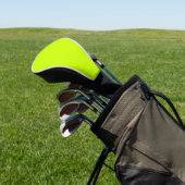 Elektrische Limone Solid-Farbe Golf Headcover (In SItu)