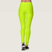 Elektrische Limone Solid-Farbe Leggings (Rückseite)