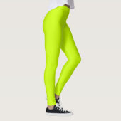 Elektrische Limone Solid-Farbe Leggings (Rechts)