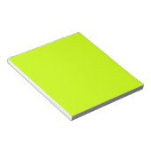 Elektrische Limone Solid-Farbe Notizblock (angewinkelt)