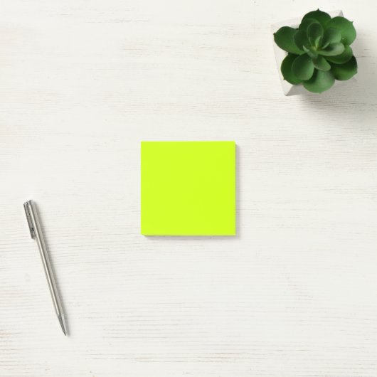 Elektrische Limone Solid-Farbe Post-it Klebezettel (Büro)