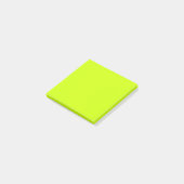 Elektrische Limone Solid-Farbe Post-it Klebezettel (angewinkelt)