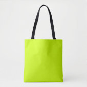 Elektrische Limone Solid-Farbe Tasche (Vorderseite)
