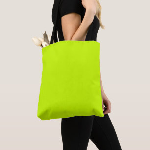 Elektrische Limone Solid-Farbe Tasche
