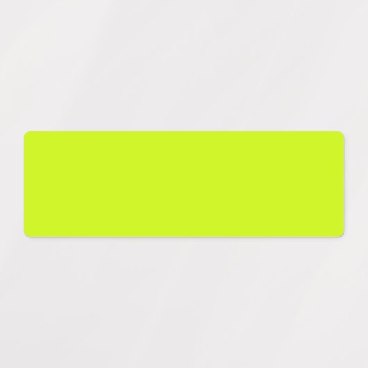 Elektrische Limone Solid-Schlichte Farbe Etiketten (Design 2)