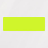 Elektrische Limone Solid-Schlichte Farbe Etiketten (Design 1)