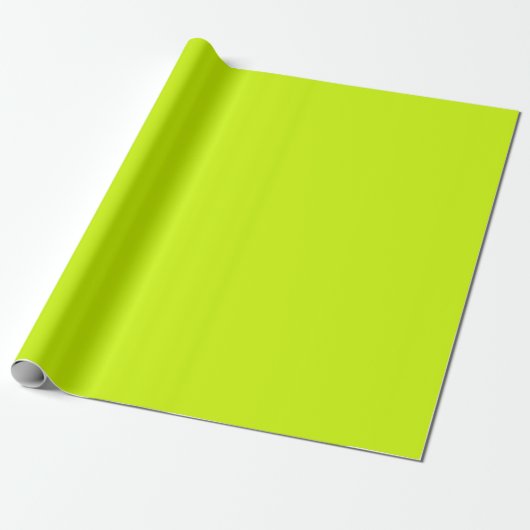 Elektrische Limone Solid-Schlichte Farbe Geschenkpapier (Ungerollt)