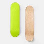 Elektrische Limone Solid-Schlichte Farbe Skateboard (Vorderseite)