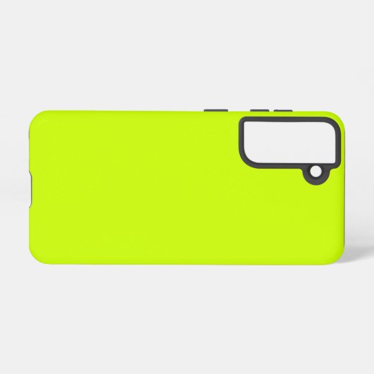 Elektrische Limone Vollfarbe Samsung Galaxy Hülle (Rückseite (Horizontal))