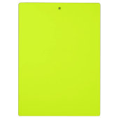 Elektrische Limone Vollfarben, schlicht Klemmbrett (Rückseite)