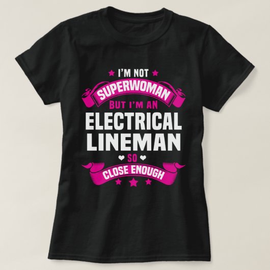 Elektrische Lineman T-Shirt (Design vorne)