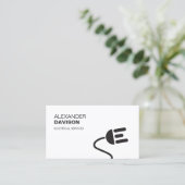 ELEKTRISCHE LOGO MODERNE GESCHÄFTSKARTE II VISITENKARTE (Stehend Vorderseite)