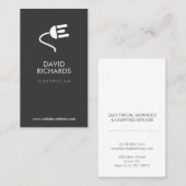 ELEKTRISCHE LOGO MODERNE GESCHÄFTSKARTE III VISITENKARTE (Vorne/Hinten)