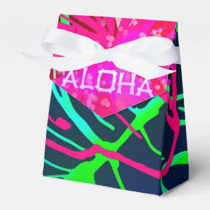 Elektrische Luau-Tropical-Night-Neon-Aloha-Party Geschenkschachtel
