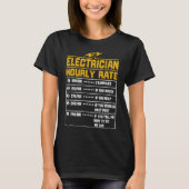 Elektrische lustige Stundengeschenke für den elekt T-Shirt (Vorderseite)