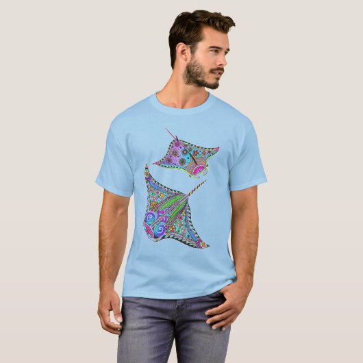 Elektrische Manta-Rays T-Shirt (Vorne ganz)