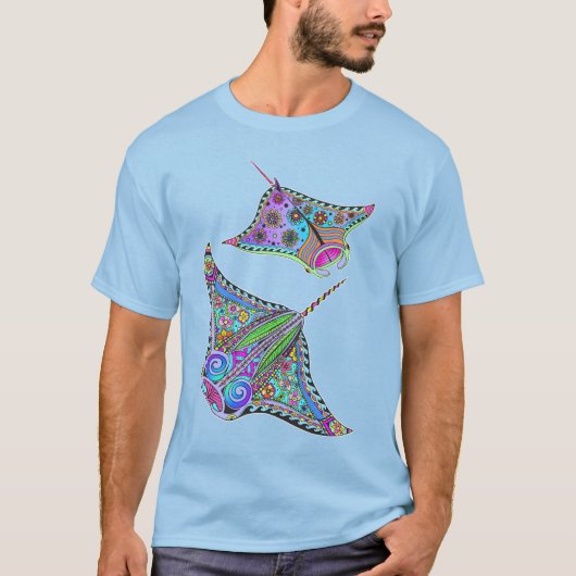 Elektrische Manta-Rays T-Shirt (Vorderseite)