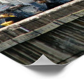 Elektrische "Maultiere", Pedro Miguel Locks, Panam Poster (Ecke)