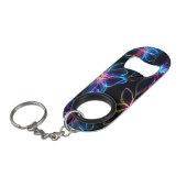 Elektrische Neon-Blume-Strahlung Mini Flaschenöffner (Vorderseite Schrägansicht)