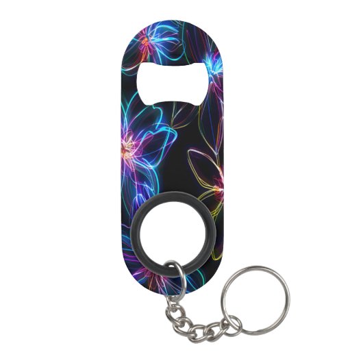 Elektrische Neon-Blume-Strahlung Mini Flaschenöffner (Rückseite)