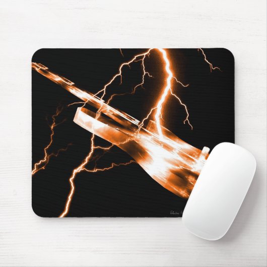 ELEKTRISCHE Orange Mousepad (Mit Mouse)