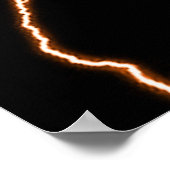 ELEKTRISCHE Orange Poster (Ecke)