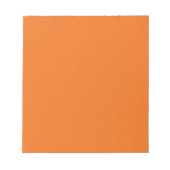 Elektrische Orangefarbene Festfarbe Notizblock (Vorderseite)