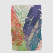 Elektrische Palmen Golfhandtuch (Vorderseite)