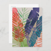 Elektrische Palmen Postkarte (Vorne/Hinten)