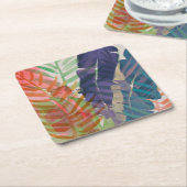 Elektrische Palmen Rechteckiger Pappuntersetzer (angewinkelt)