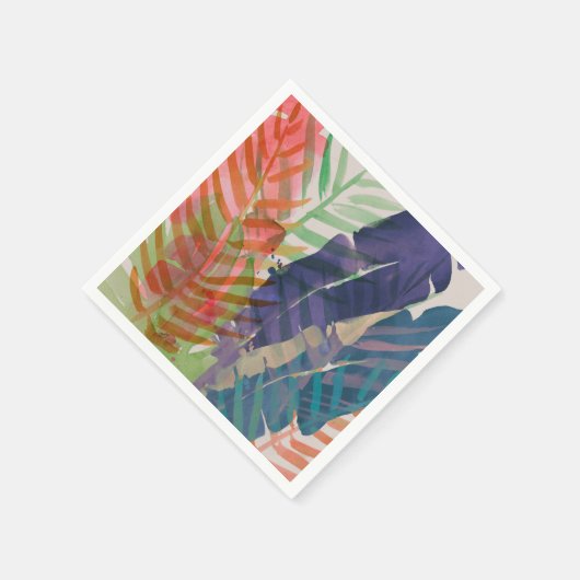 Elektrische Palmen Serviette (Ecke)