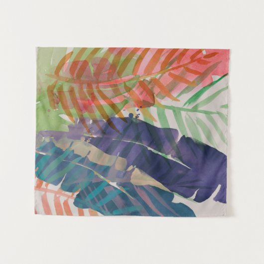 Elektrische Palmen Wandteppich (Vorderseite (Horizontal))