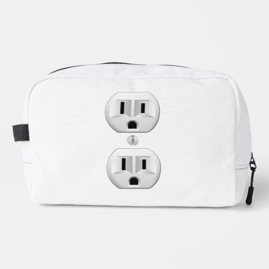 Elektrische Plug-Humorische Dekoration Waschbeutel (Vorderseite)